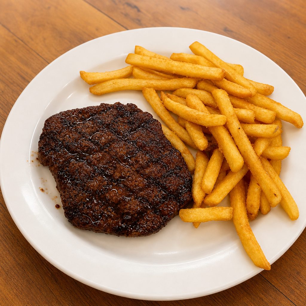 Hamburger Steak.