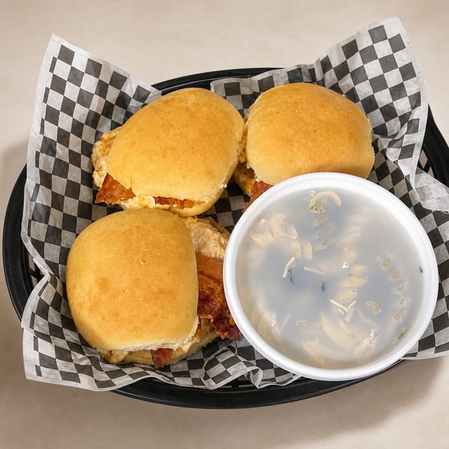Pimento Cheese Sliders.